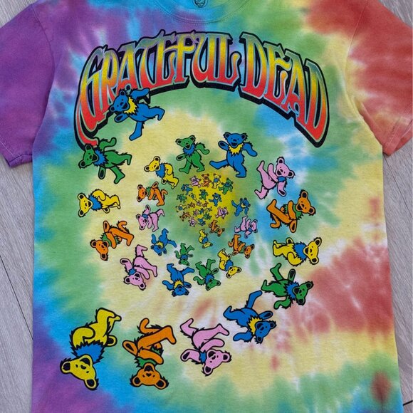 2015 Grateful Dead Spiral Dancing Bears Men's Tie-Dye T-Shirt - Size Medium - Picture 3 of 7